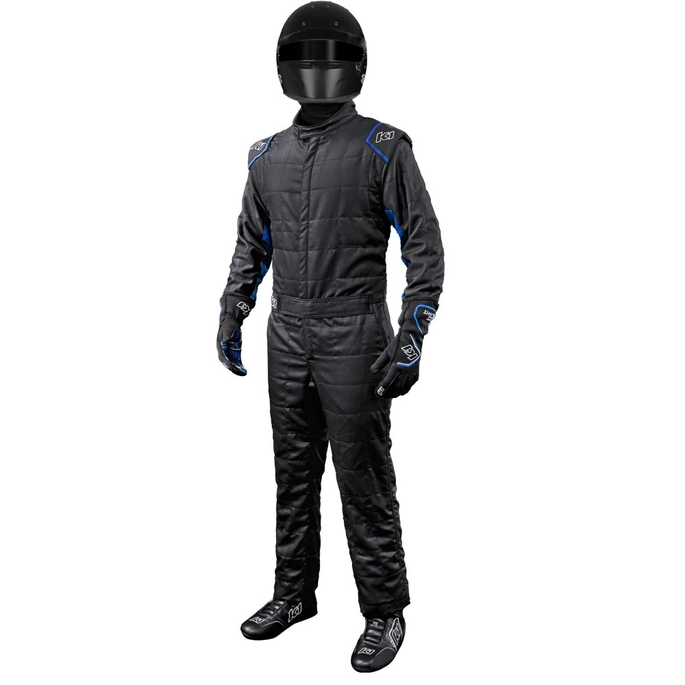 [K1R20-OTL-NB-M] K1 Racegear - Suit Outlaw Medium Black / Blue SFI 3.2A/5