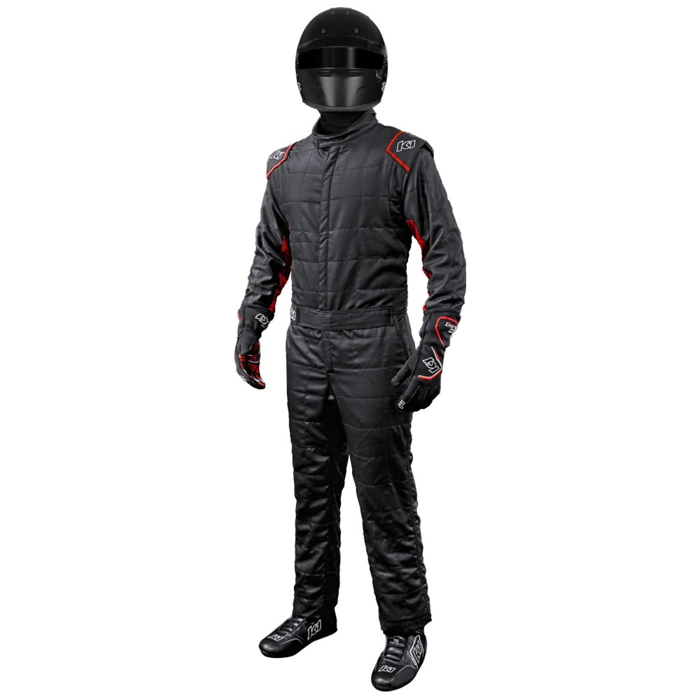 [K1R20-OTL-NR-5XL] K1 Racegear - Suit Outlaw 5X-Large Black / Red SFI 3.2A/5