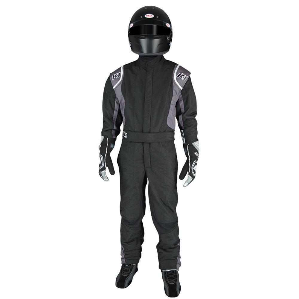[K1R20-PRY-NG-6XS] K1 Racegear - Suit Precision II 6X- Small Black/Grey