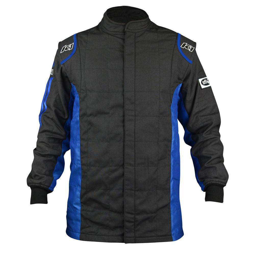 [K1R21-SPT-NB-LXL] K1 Racegear - Jacket Sportsman Black / Blue Large / X-Large