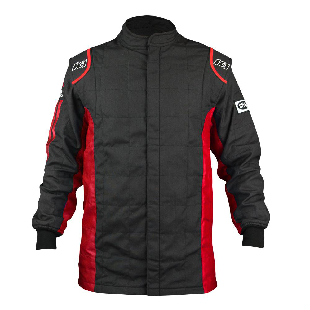 [K1R21-SPT-NR-XL] K1 Racegear - Jacket Sportsman Black / Red X-Large