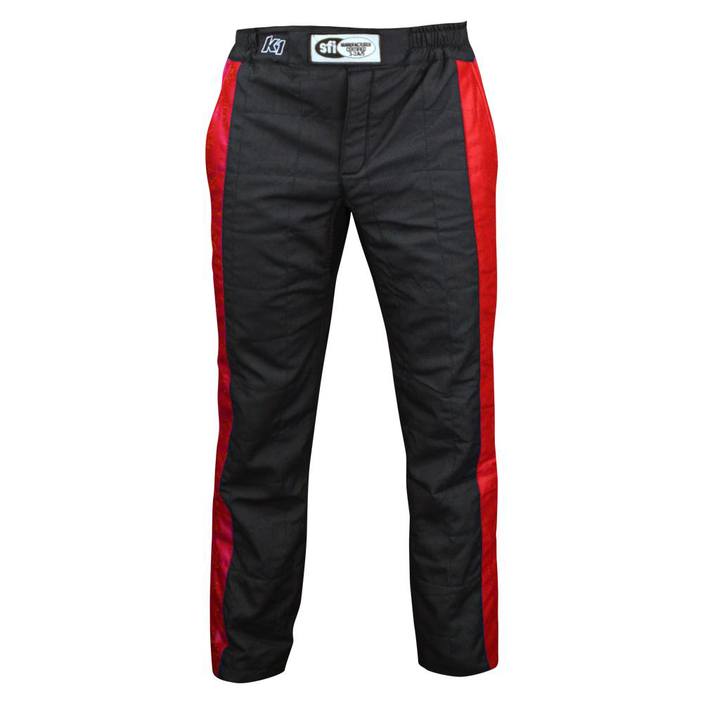 [K1R22-SPT-NR-3XL] K1 Racegear - Pant Sportsman Black / Red 3X-Large
