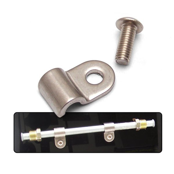 [KICKICLC3250] Keep It Clean - 1/4in Stainless Steel Single Line Clamps 12Pk