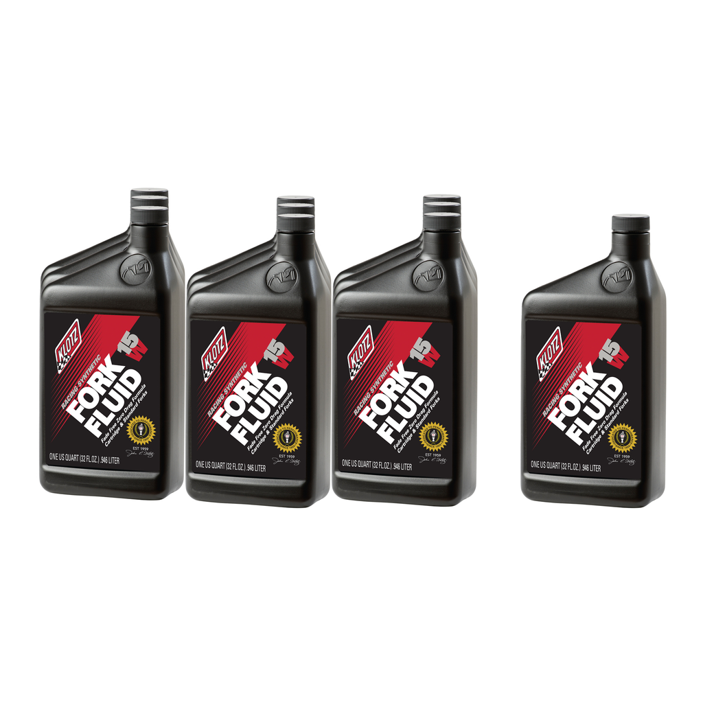 [KLOKL-515-10] Klotz Synthetic Lubricants - 15W Racing Synthetic Shock Oil Case 10x1Qt