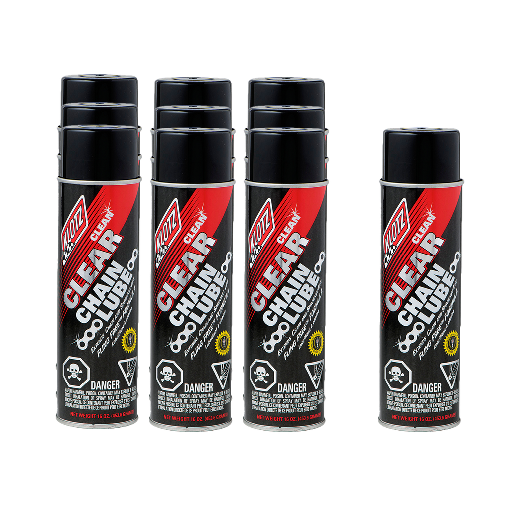 [KLOKL-611-10] Klotz Synthetic Lubricants - Clear Chain Lube Case 16 Ounces