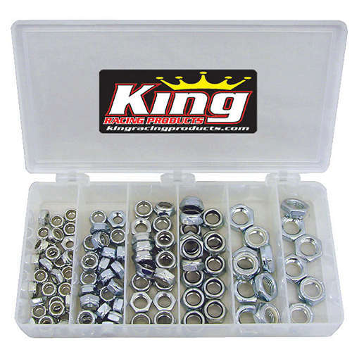 [KRP2700] King Racing Products - 1/2in Steel Nut Kit 105pc