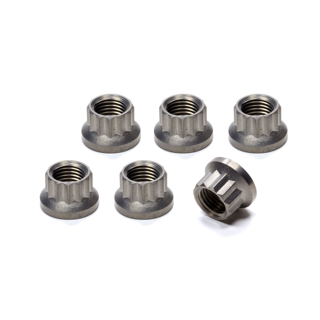 [KRP4093] King Racing Products - Torque Tube Nut Set 12pt Titanium 6pk