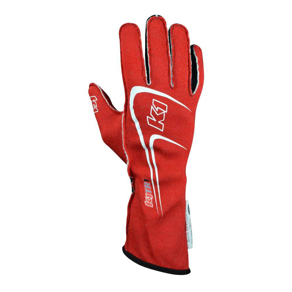 [K1R23-TR1-R-XS] K1 Racegear - Glove Track 1 Red X-Small Youth