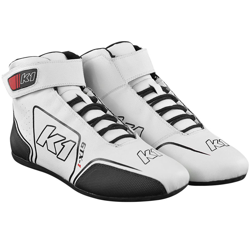 [K1R24-GTX-W-12] K1 Racegear - Shoe GTX-1 White / Black Size 12