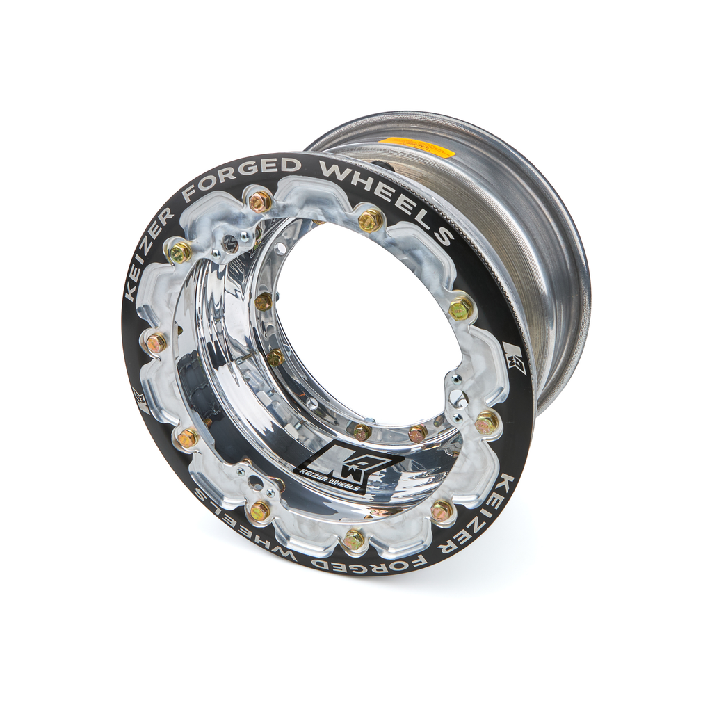 [KAW1073FBLBC] Keizer Aluminum Wheels, Inc. - Wheel 4-Pin 10x7 3in BS w/BDLK Brake Bell