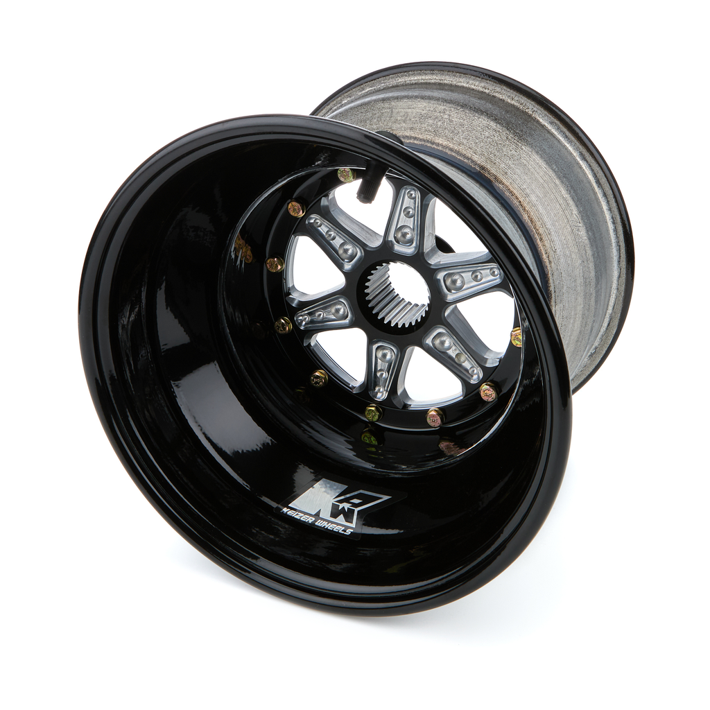 [KAW1083SPB] Keizer Aluminum Wheels - Wheel 1.75 27spl 10in X 8in 3in Bs Black