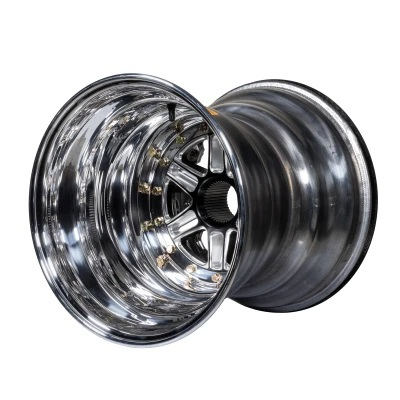 [KAW15157SPIFBL] Keizer Aluminum Wheels - 15x15x7inner =6off 3in 4 2t Spline Wheel W/ Inner