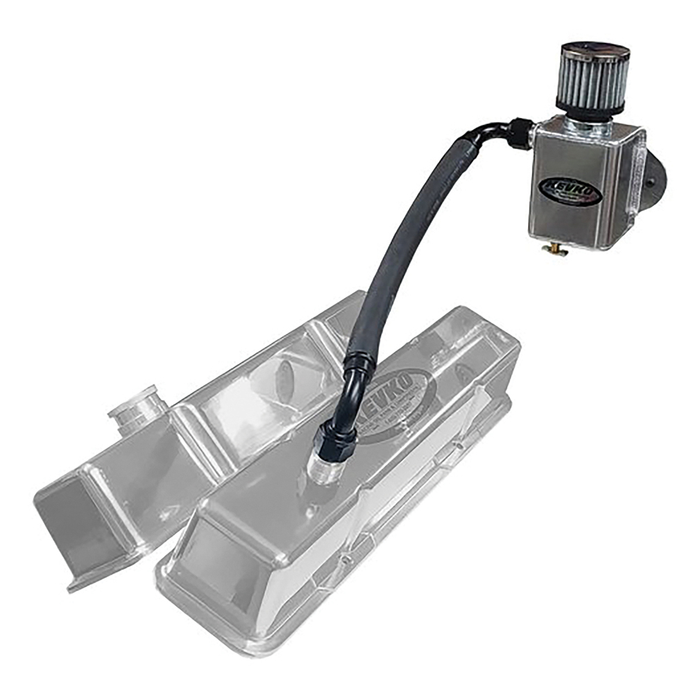 [KEVK9085-OPEN] Kevko Oil Pans & Components - Remote Breather Kit W/ 1-1/2in Slip Ons
