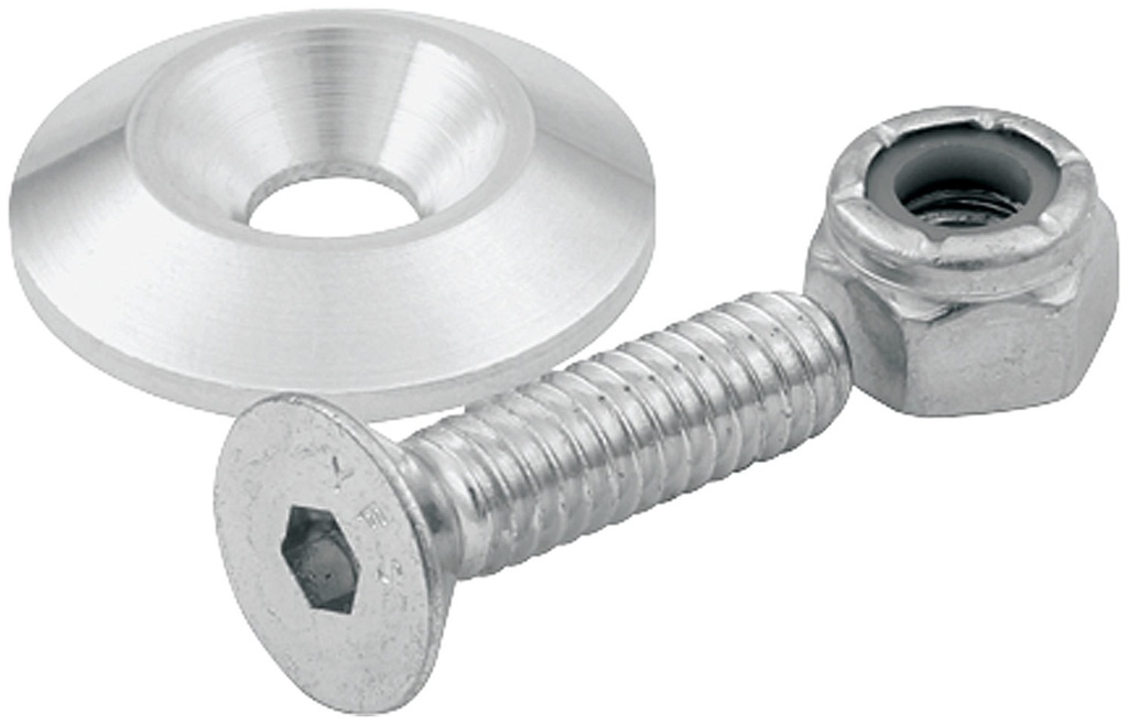 [ALL18630] Allstar Performance - Countersunk Bolts #10 w/1in Washer 10pk