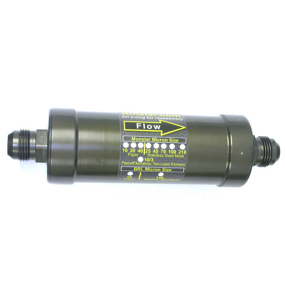 [KIN8556-100] Kinsler - Filter; In-Line 12An Male Flare Ends Hard Anodiz