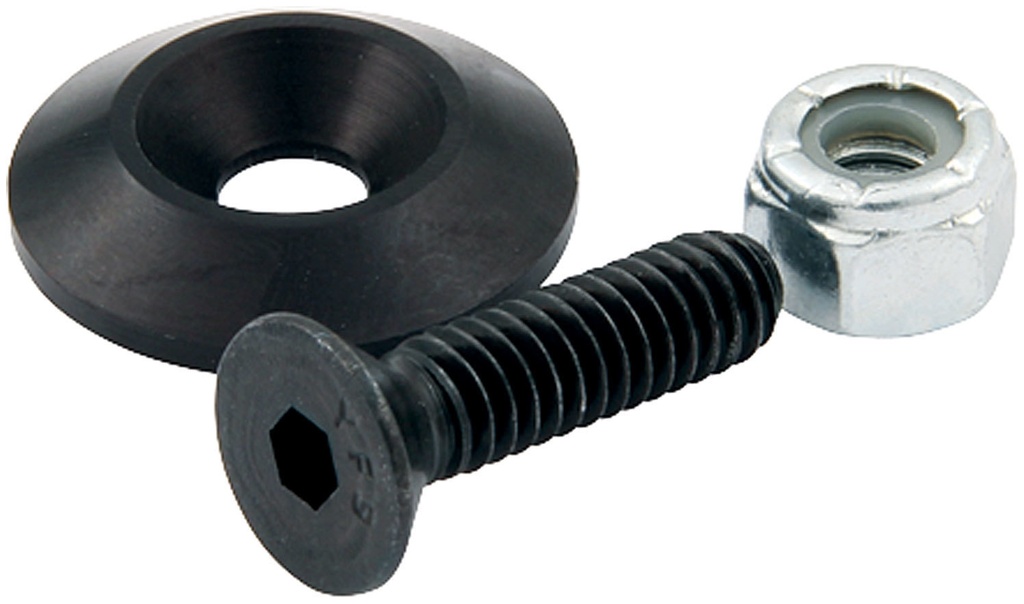 [ALL18633-50] Allstar Performance - Countersunk Bolts 1/4in w/ 1in Washer Blk 50pk