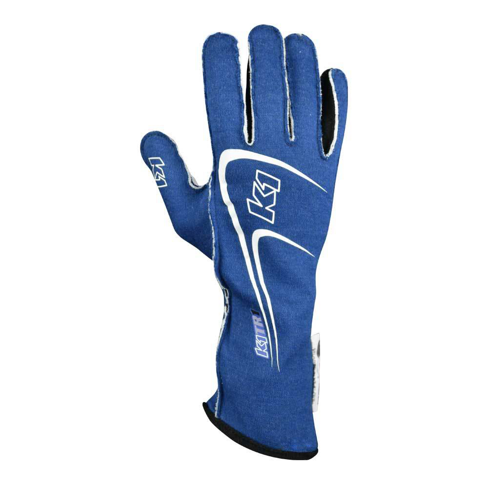 [K1R23-TR1-B-3XS] K1 Racegear - Glove Track 1 Blue 3X-Small Youth