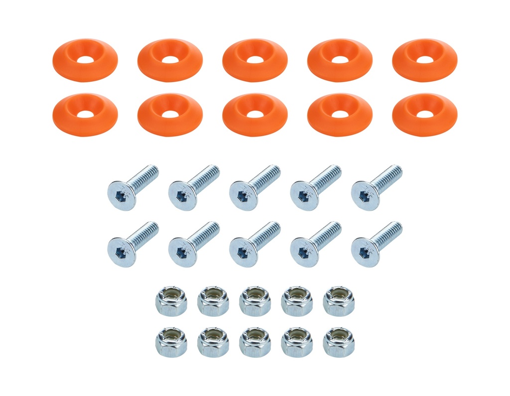 [ALL18684] Allstar Performance - Countersunk Bolt Kit Orange 10pk