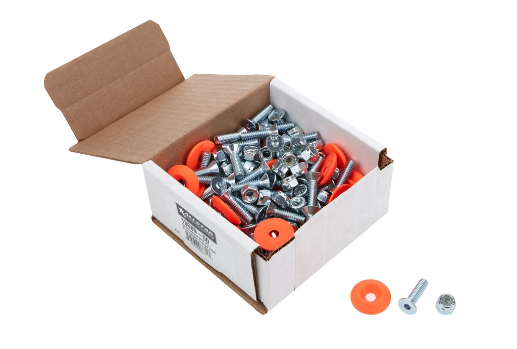 [ALL18689-50] Allstar Performance - Countersunk Bolt Kit Fluorescent Orange 50pk