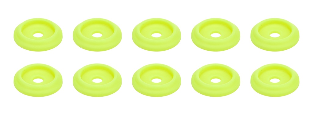 [ALL18853] Allstar Performance - Body Bolt Washer Plastic Fluorescent Yellow 10pk