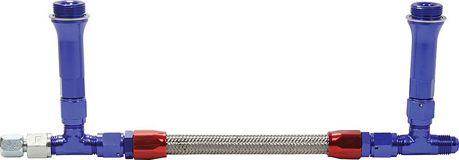 [ALL26154] Allstar Performance - Fuel Line Kit 9-5/16in Std Holley -6AN Blue